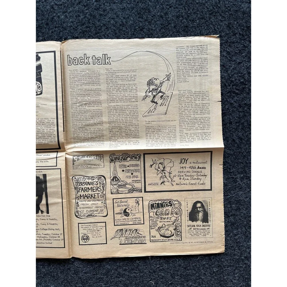 1970s High Times Underground Newspaper, Black Panther Party, Vintage Antique Co